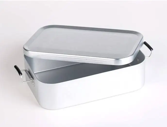 Custom 0.81L 304 Metal Eco-friendly Buckle Stainless Steel Leaking Storage Boxes Bins Food Container Bento Kids Lunchbox