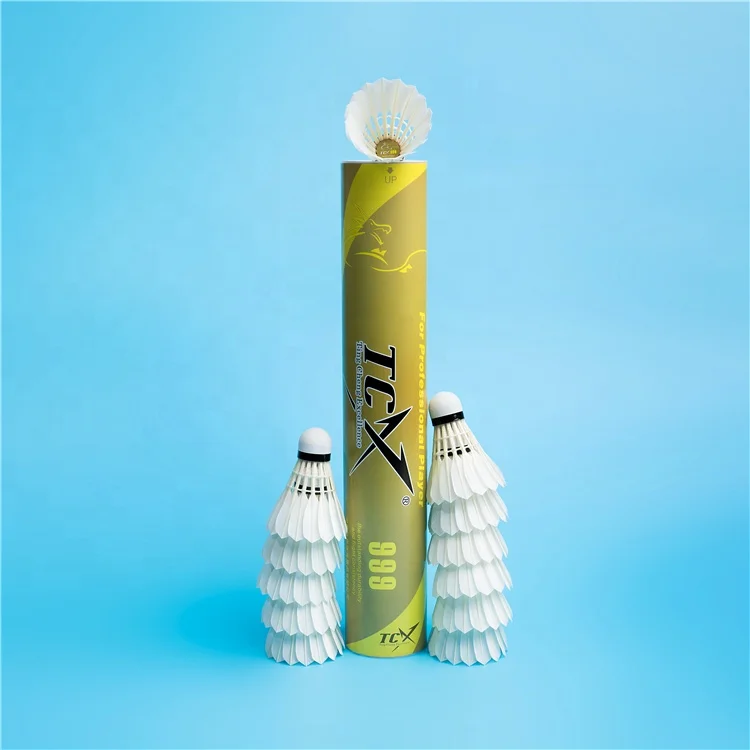 TCX 999 Wholesale Stable Durability Goose Feather Badminton Shuttlecock Suitable for Intermediate / Advanced Badminton  Players