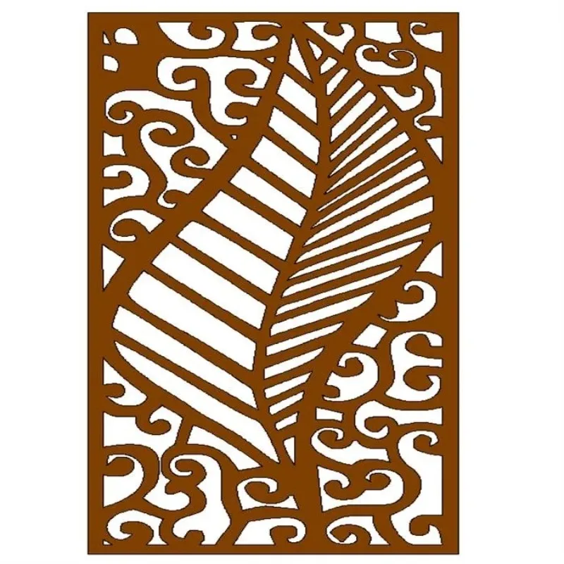 China factory Interior partition wall living room divider corten steel screens