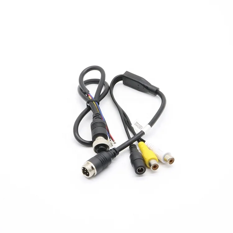 OEM ODM 4 контактный разъем авиационный кабель RCA пути расширения pin заднего вида для