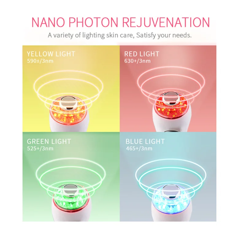 
Skin tightening 5 in 1 rf therapy device radio frequency facial machine portable for face led facial massager 