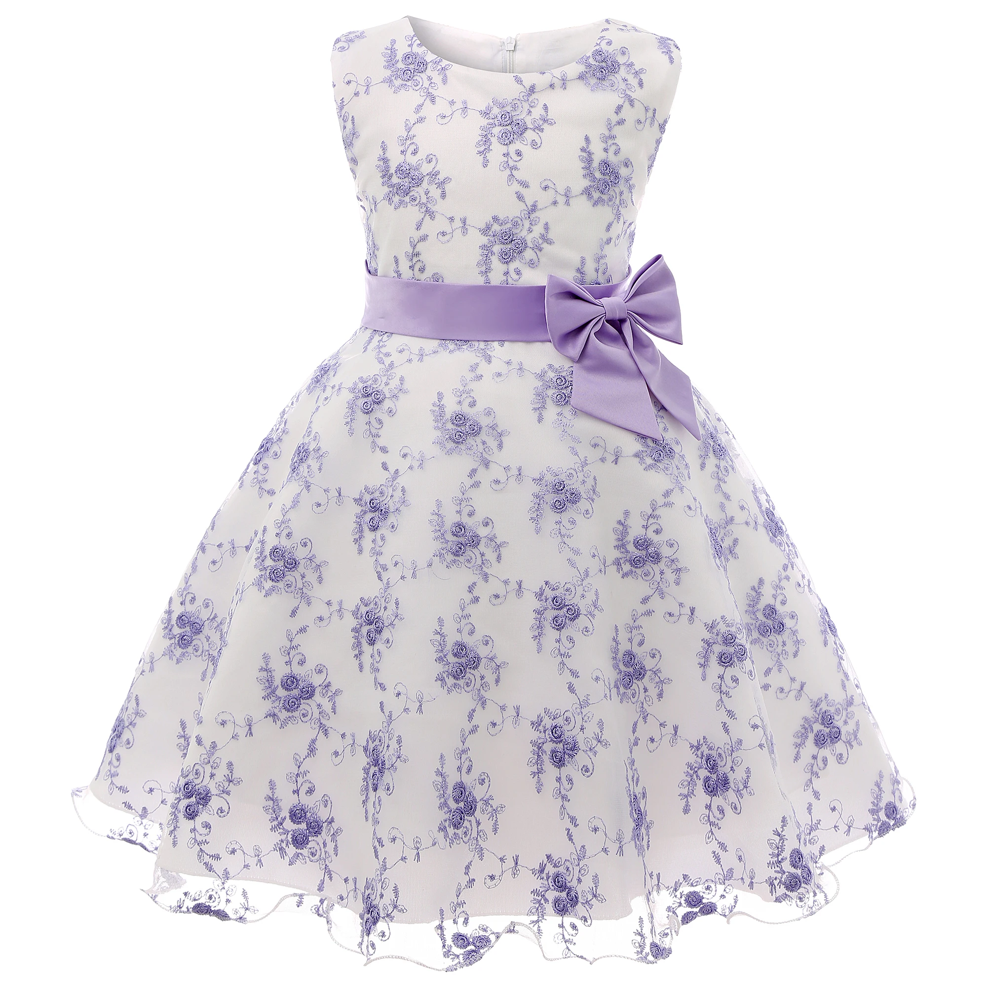 Flower Girl Dress Shows New Arrivals Sleeveless Design Competition for Girls Birthday Ao Dai Dress