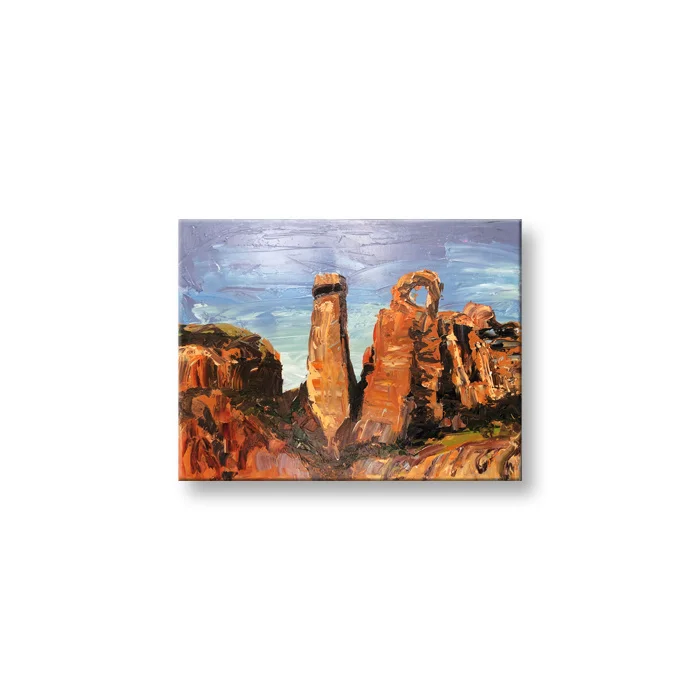 Mountain and Rocks Realistic Wall Art Handmade Oil Paintings for Home Decor
