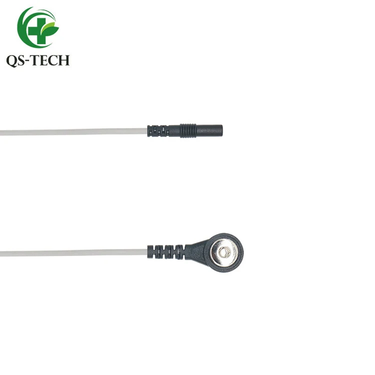 Tens Lead Wire Adapters Banana Plug To 3.5mm Snap Connector For Tens