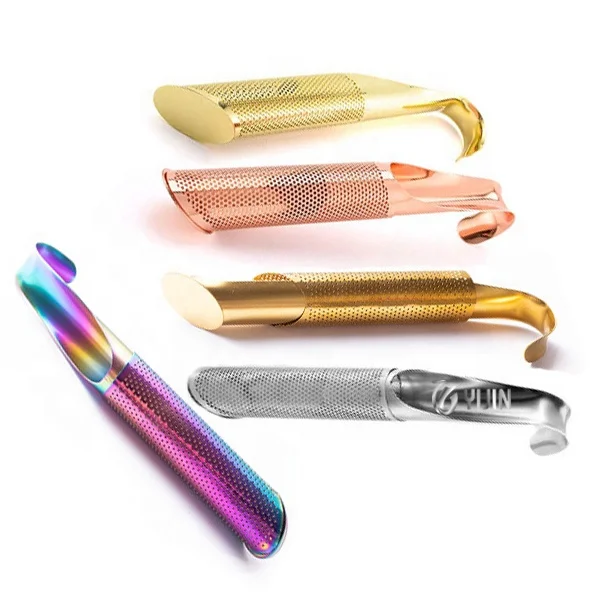 Лидер продаж 18/8, стальная трубка в форме трубки, ситечко для чая, травяной лист, ситечко для специй, фильтр, ситечко для чая из нержавеющей стали 304