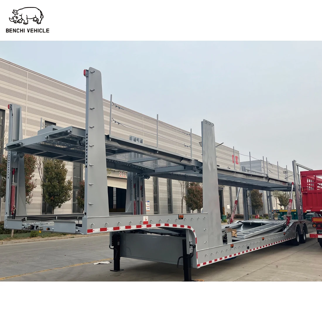 High quality 2 Axles Car SUV Transport Semi Truck Trailer/Car Carrier Trailer
