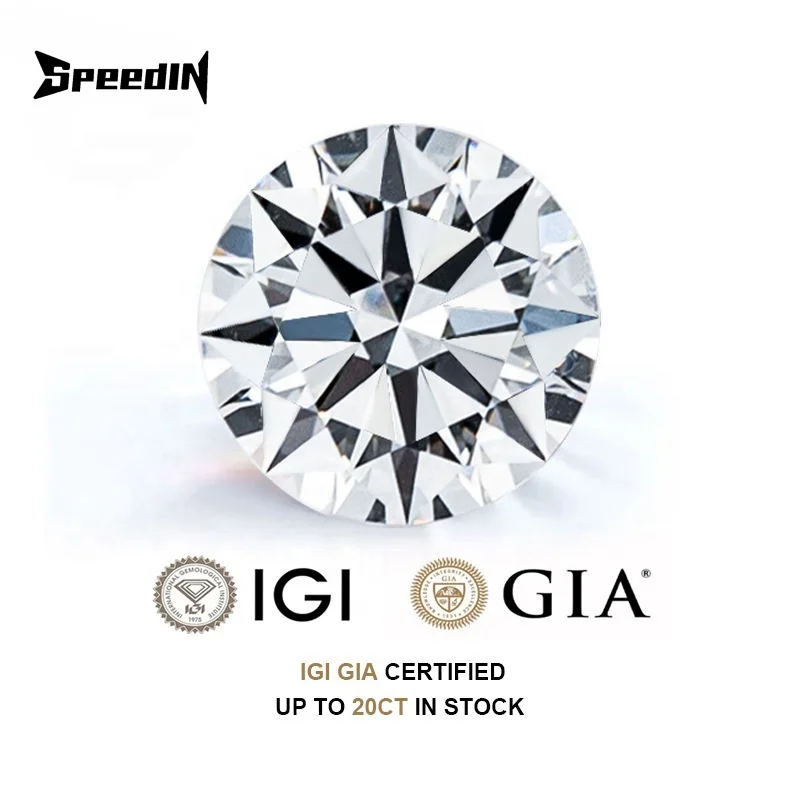 Реальный сертификат IGI GIA бриллианты, незакрепленные лабораторные алмазные 0,5 1 1,5 2 3 4 5 карат DEF VVS HPHT CVD лабораторные выращенные алмазы