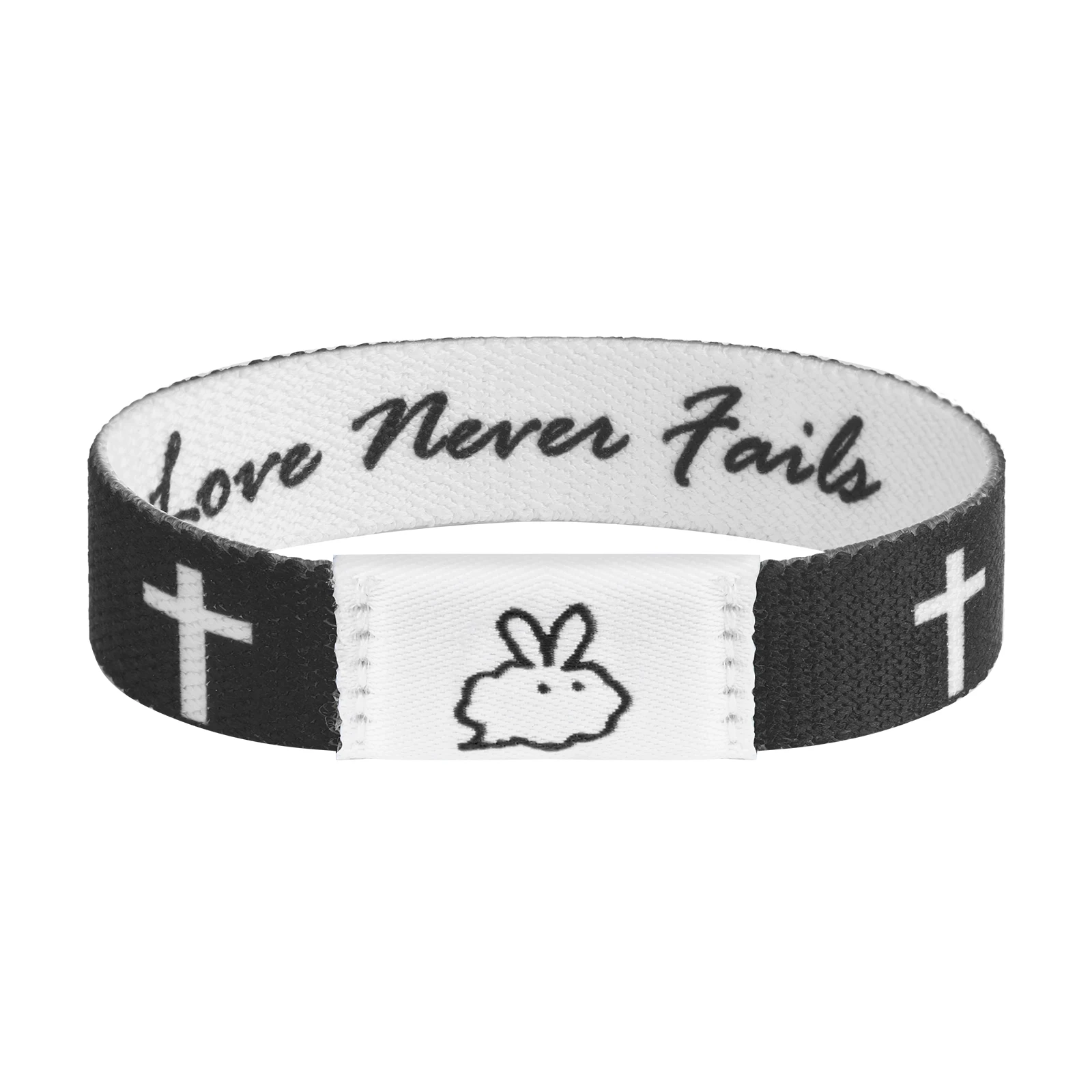 Nfc Iphone Personalized Bible Verse Cutie Bracelets Jesus Edition Love Never Fails Faith Over Fear Silicone Bracelet For Men