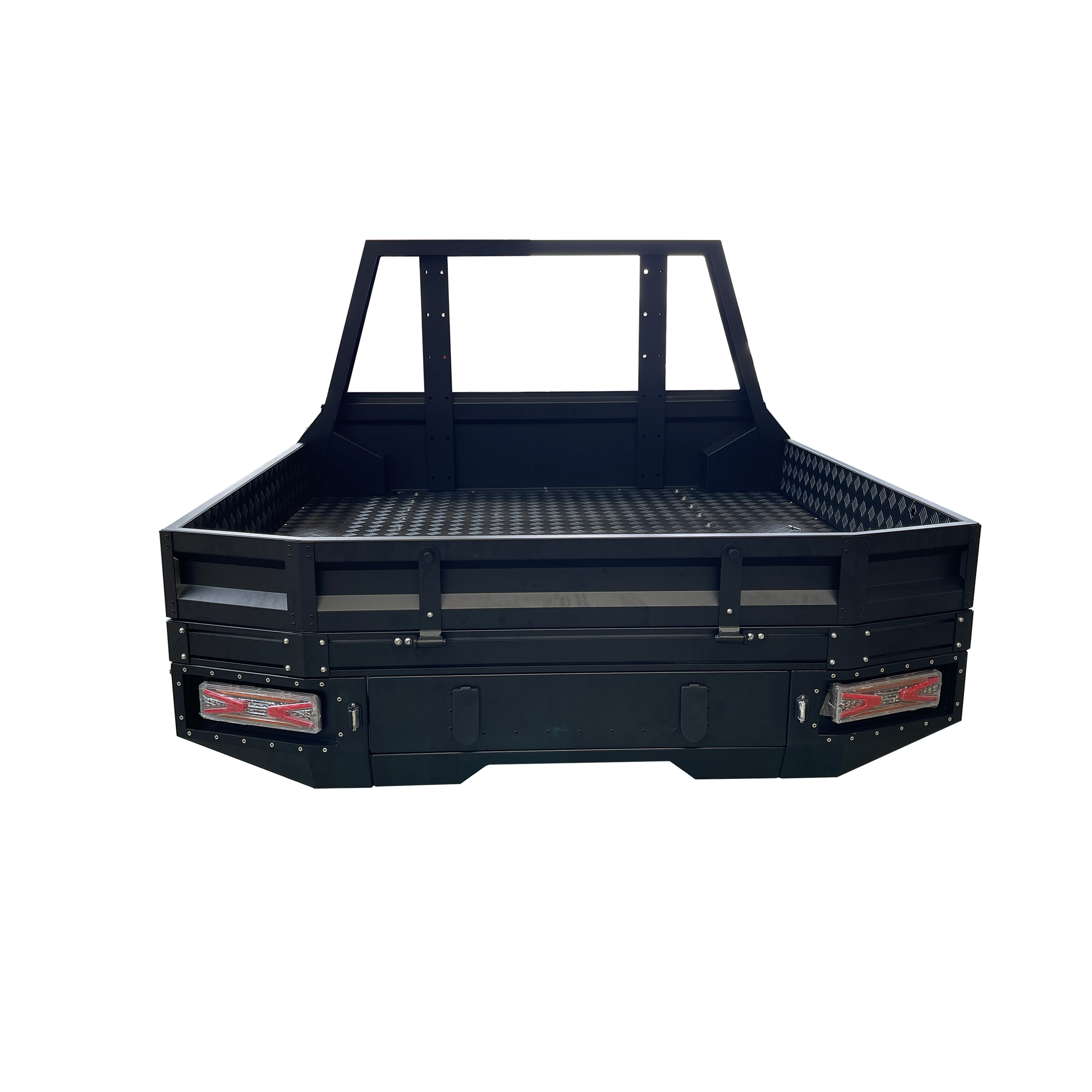 4x4 Truck Bed Ute Canopy Camper Aluminum Tray and Topper Trailer with Tool Box