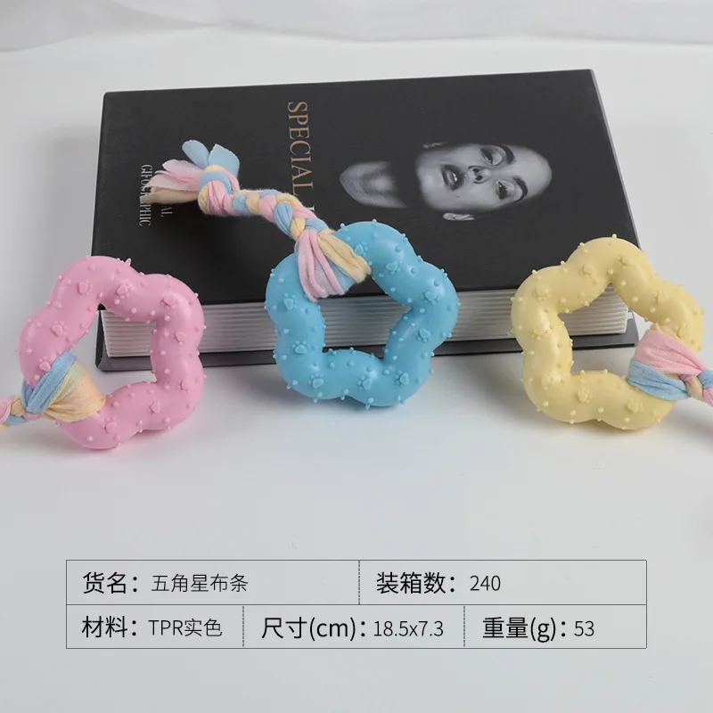 Dental chew knock cat dog toys TPR toy for funny