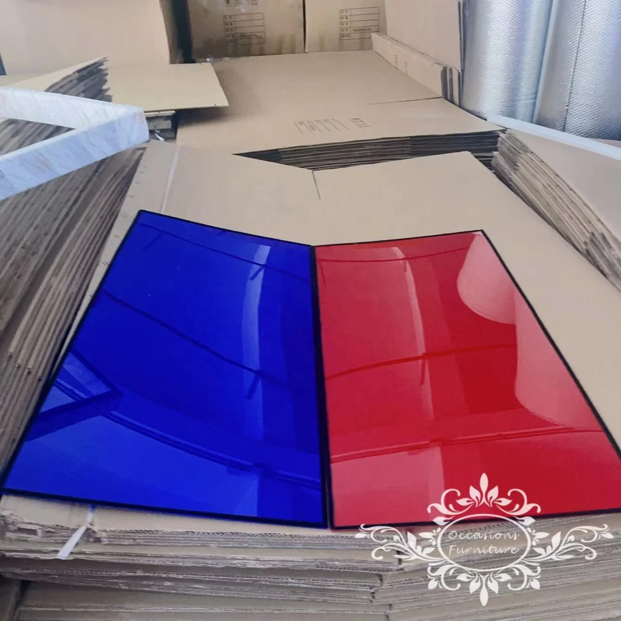 Changeable Color Stainless Steel Bar Rack Counter Wedding Furniture High Cocktails Rectangle Tables