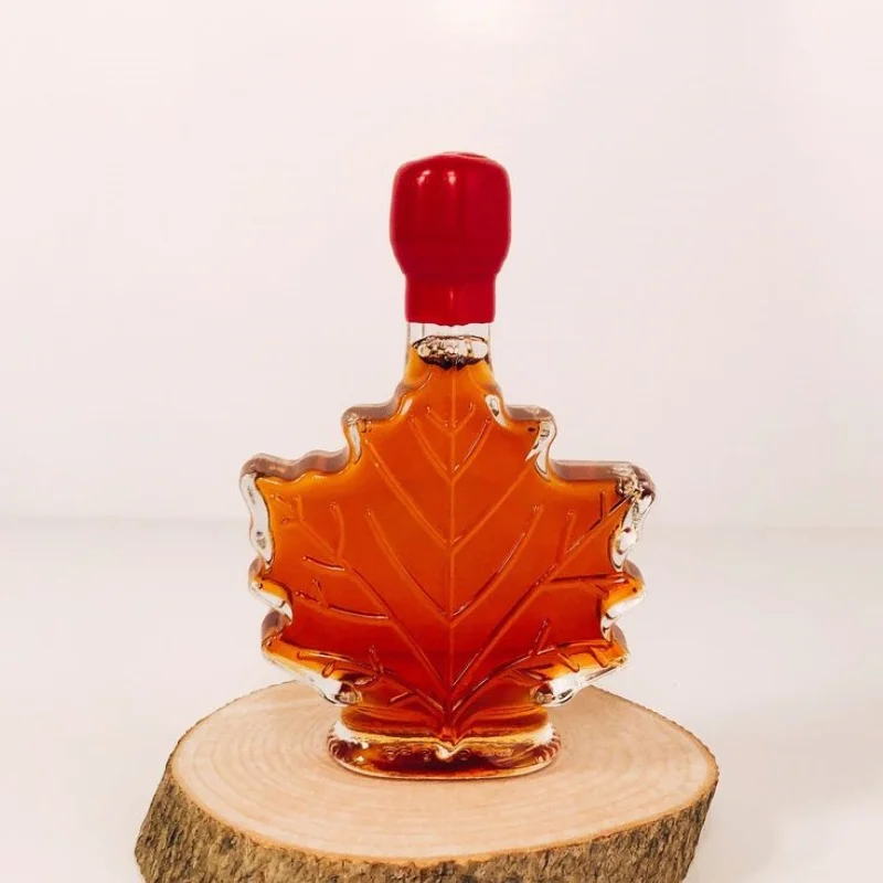 Maple Syrup glass bottle 8oz 250ml 500ml clear glass bottle beverage drink juice coffee syrup bottle custom label