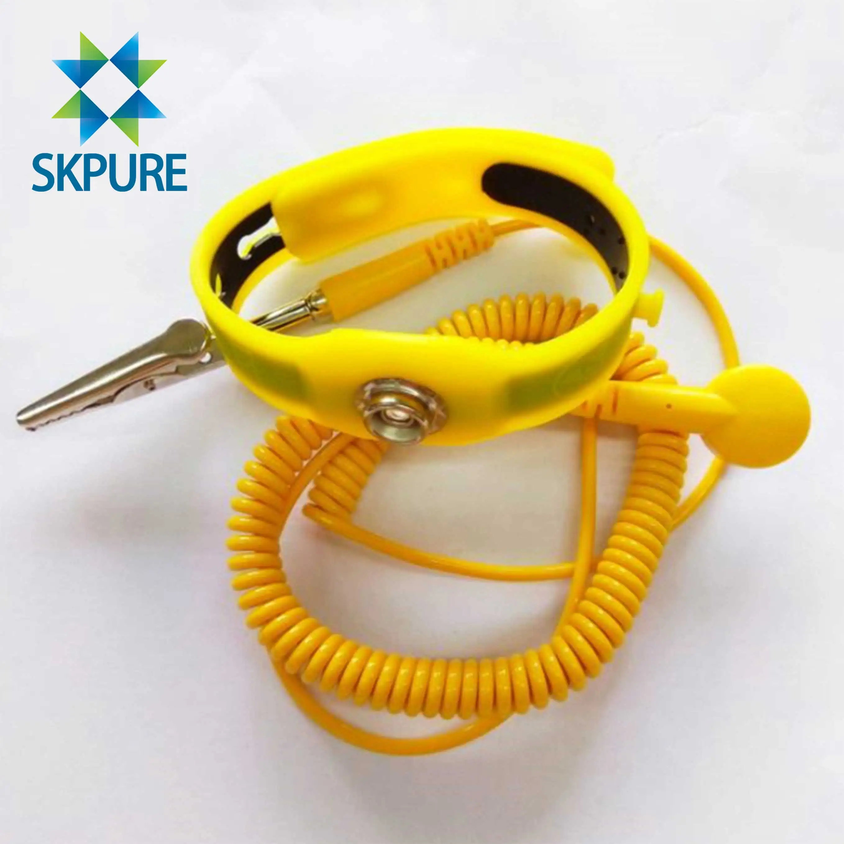 SKPURE Elastic Anti Static Adjustable Wrist Band Anti-static Bracelets Antistatic Grounding Cord ESD Wrist Strap