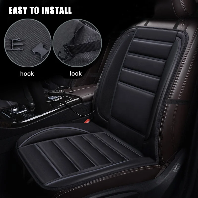 Car Heating Seat Cushion 2 Packs Comfortable Heated Seat Covers for Back and Seat in Winter / Cold Days  Fast Heating