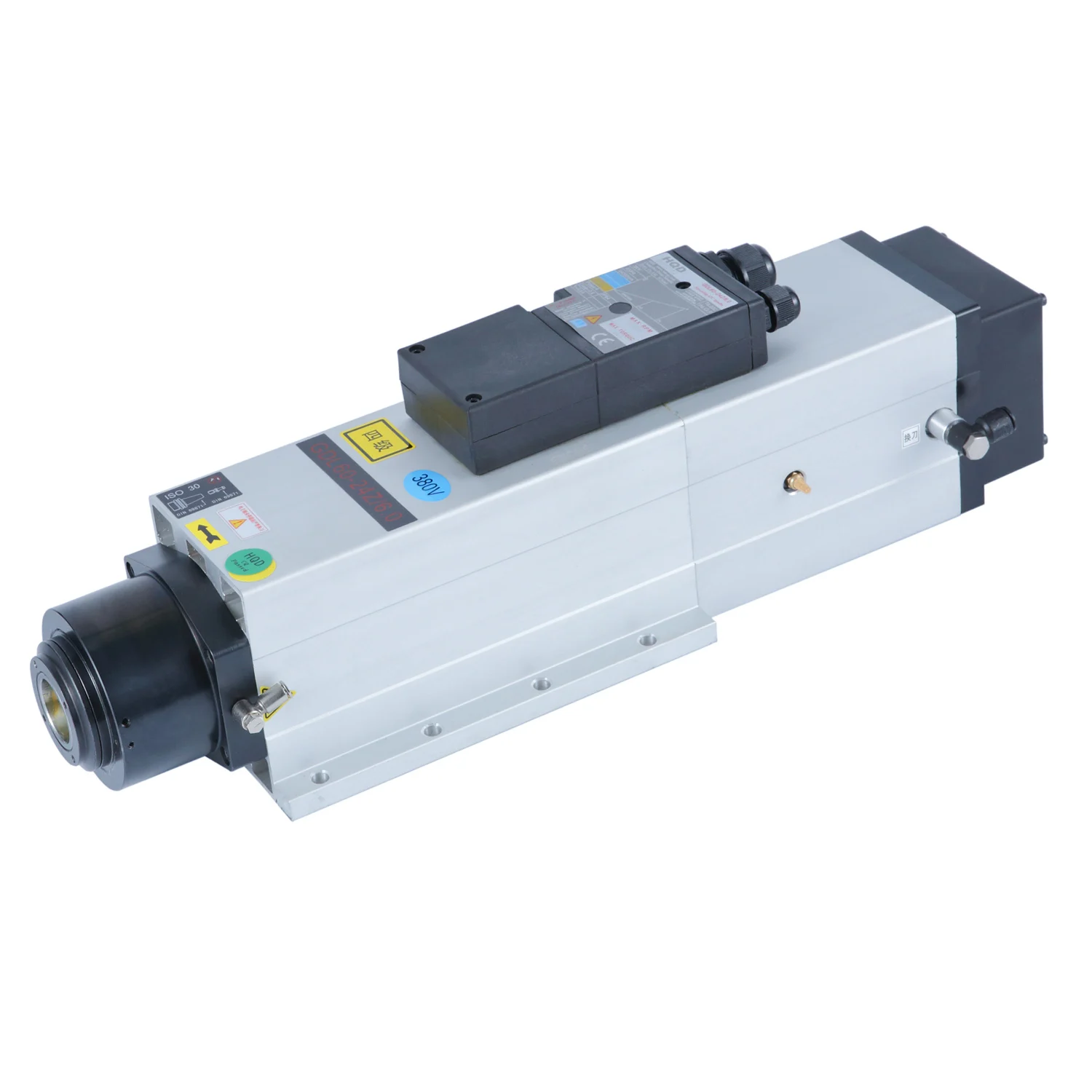 high speed 24000rpm 6kw ISO30 HQD air cooled woodworking spindle motor GDL60-24Z/6.0