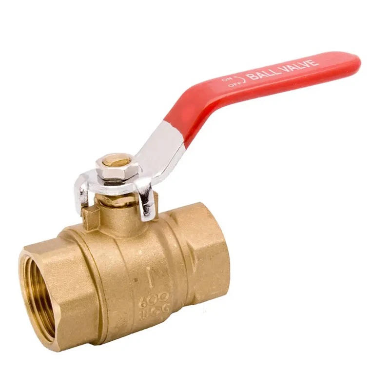 3/4-Inch 600 WOG FNPT Heavy Duty Full Port Brass Ball Valve FIP Threaded npt Internal Thread thermo valve radiator design