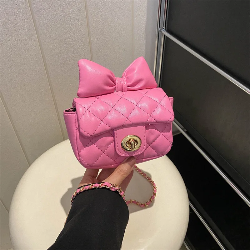 2024 small Crossbody Bag pu leather mini shoulder kids handbags cute girls purse wholesale