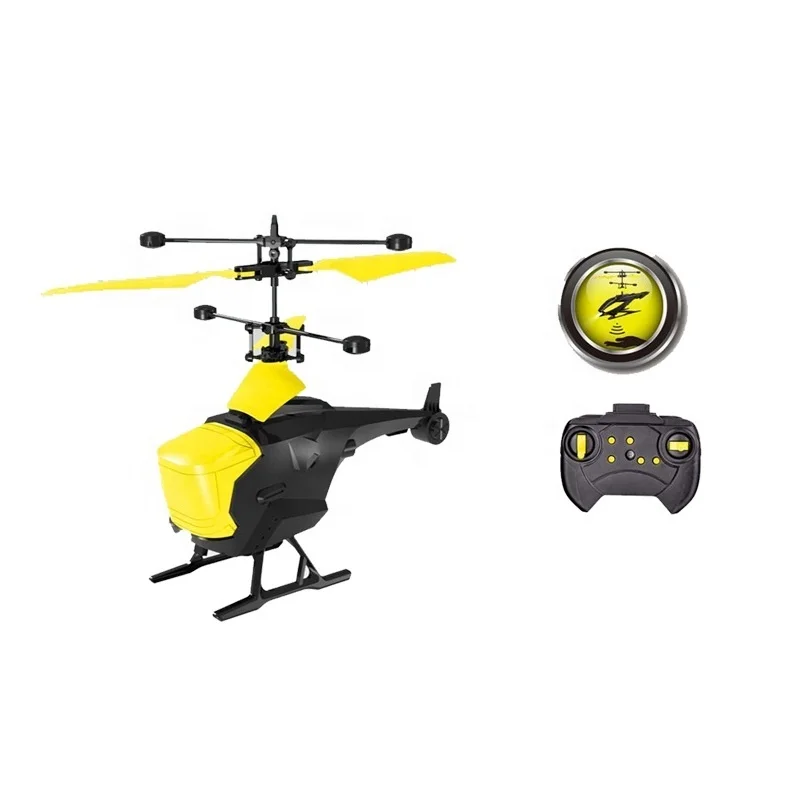 2 Channel Remote Control Flying Aircraft Toys Hand Sensor Induction Helicopter with Intelligent Gyroscope