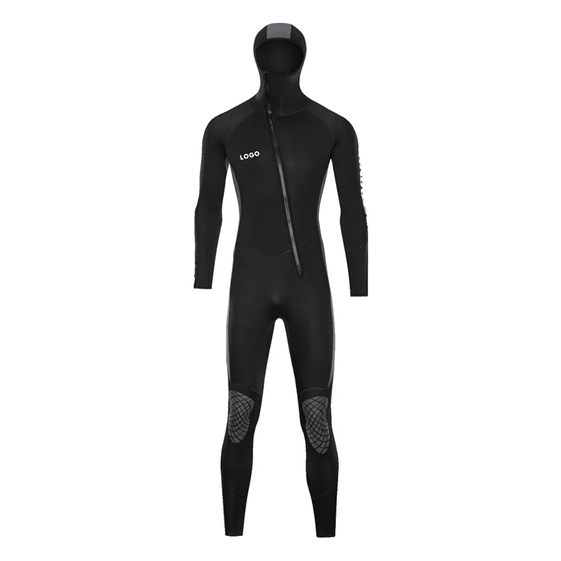 Cheap Personalized 5Mm Cold Water Windproof Chest Zip Sex Diving Swim Surfing Suits Hooded Full Wet Neoprene Wetsuit