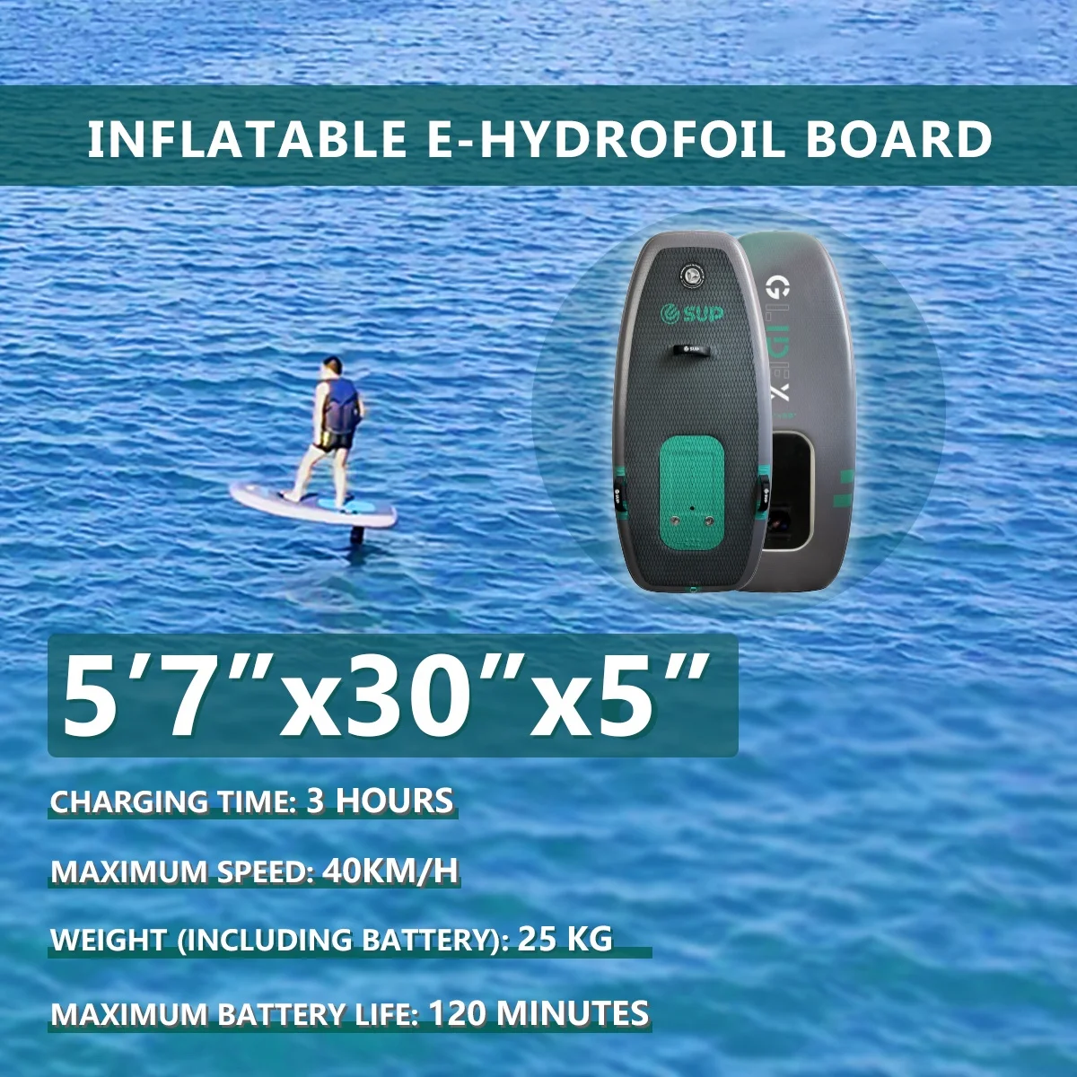 E SUP electric hydrofoil surfboard inflatable electric hydrofoil surfing motor water sports inflatable electric foil board