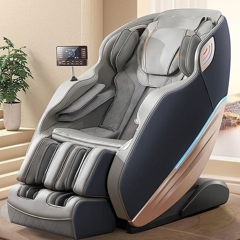Professional Massage Best Grey Zero Gravity Human Touch Stretch 4D Track Latest Electronic Massage Chair Body Massager