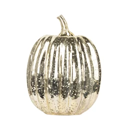 Led Lights Thanksgiving Autumn Fall Harvest Small Battery Operated Led Light Mercury Glass shatterproof Pumpkins Lantern