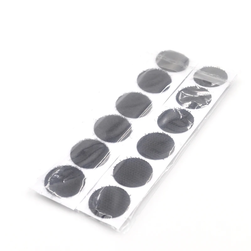 Customized Dots Self Adhesive Fastener Tape Disc Back Strong Sticker Square Coins Hook Loop