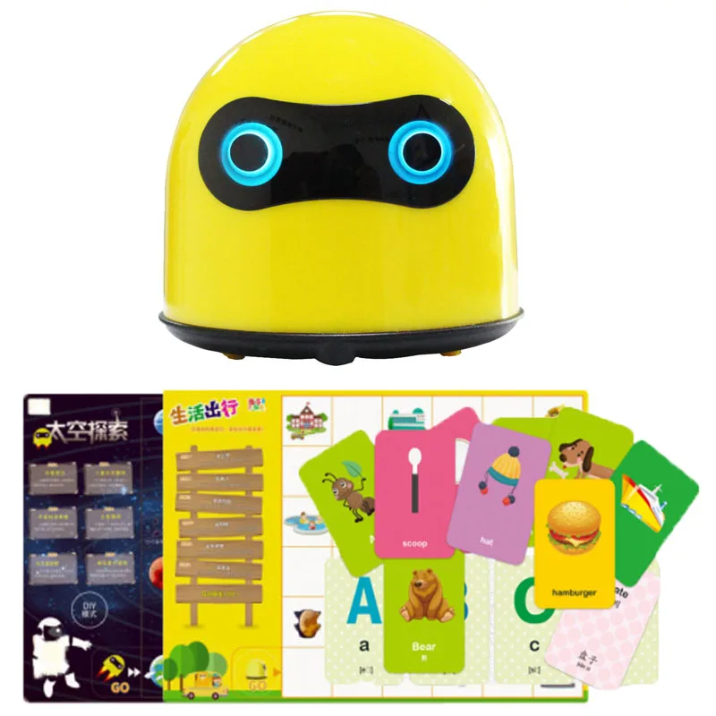 Лидер продаж 2021, Обучающий робот, электронная игрушка для раннего развития, обучающий неэкранный робот кодирования для детей со звуком