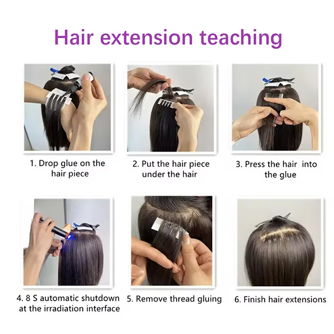 Factory Hot Selling Hair Extension Glue Invisible Adhesive V Light Hair Extension Glue