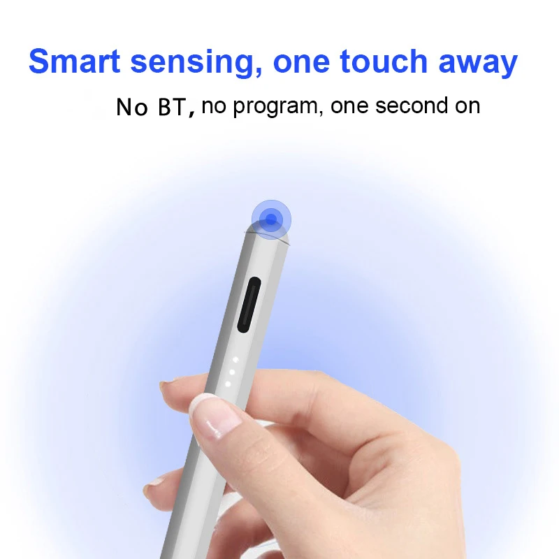 Touch Screen Capacitive Pencil  Drawing Tablet Active Stylus Pen with Type-C Charging