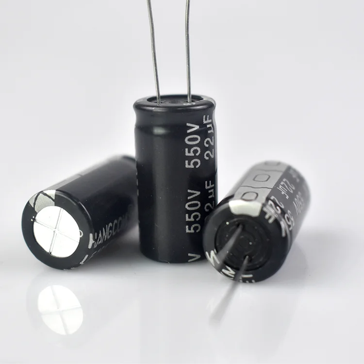 Best Seller 22UF/550V 13*25 High High Ripple Long Life Aluminum Electrolytic Capacitor for Electronic Ballasts