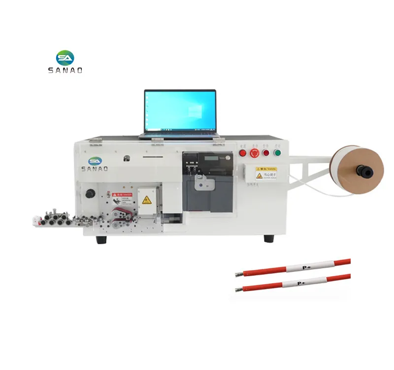 SA-4100D Automatic Tube insert marking machine wire cutting stripping machine
