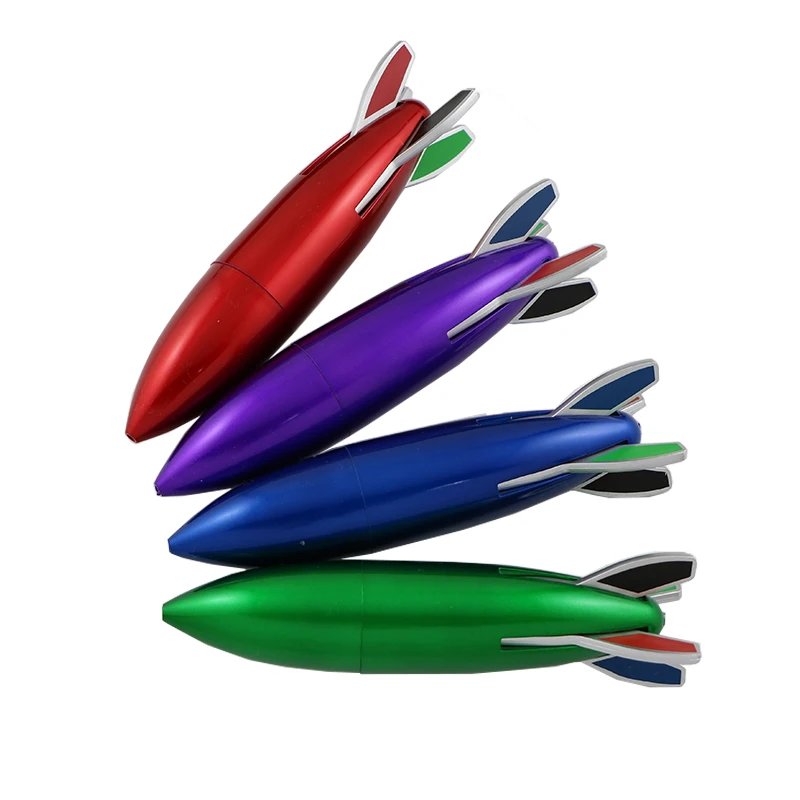 Novelty Stationery Rocket Missile Ball Pen Advertising School Gift Aviation Aerospace Plane Model Pen for young boys