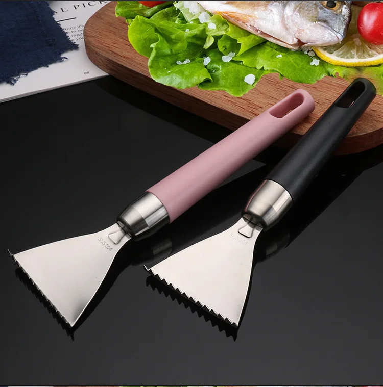 304 stainless steel household fish scale scraper, manual quick fishing knife, kitchen fish scale removal tool, convenient