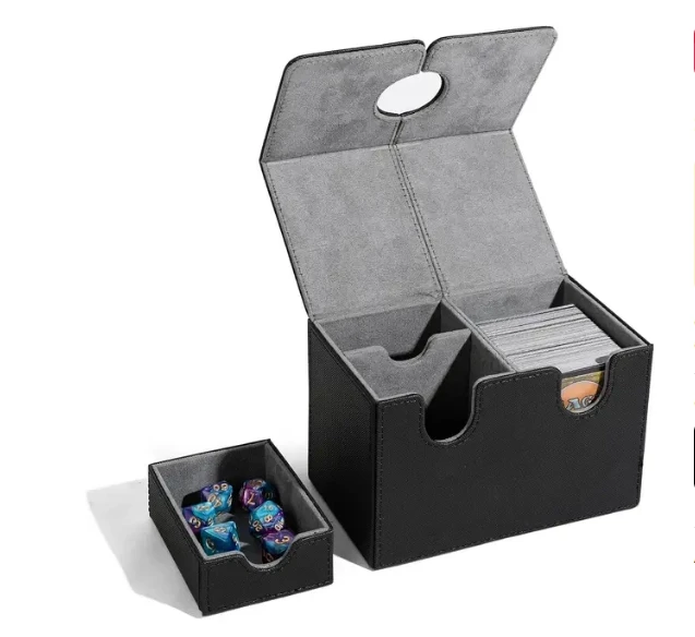 High quality Premium Deck Case MTG 100+ Flip Leather PU Deck Box Magic