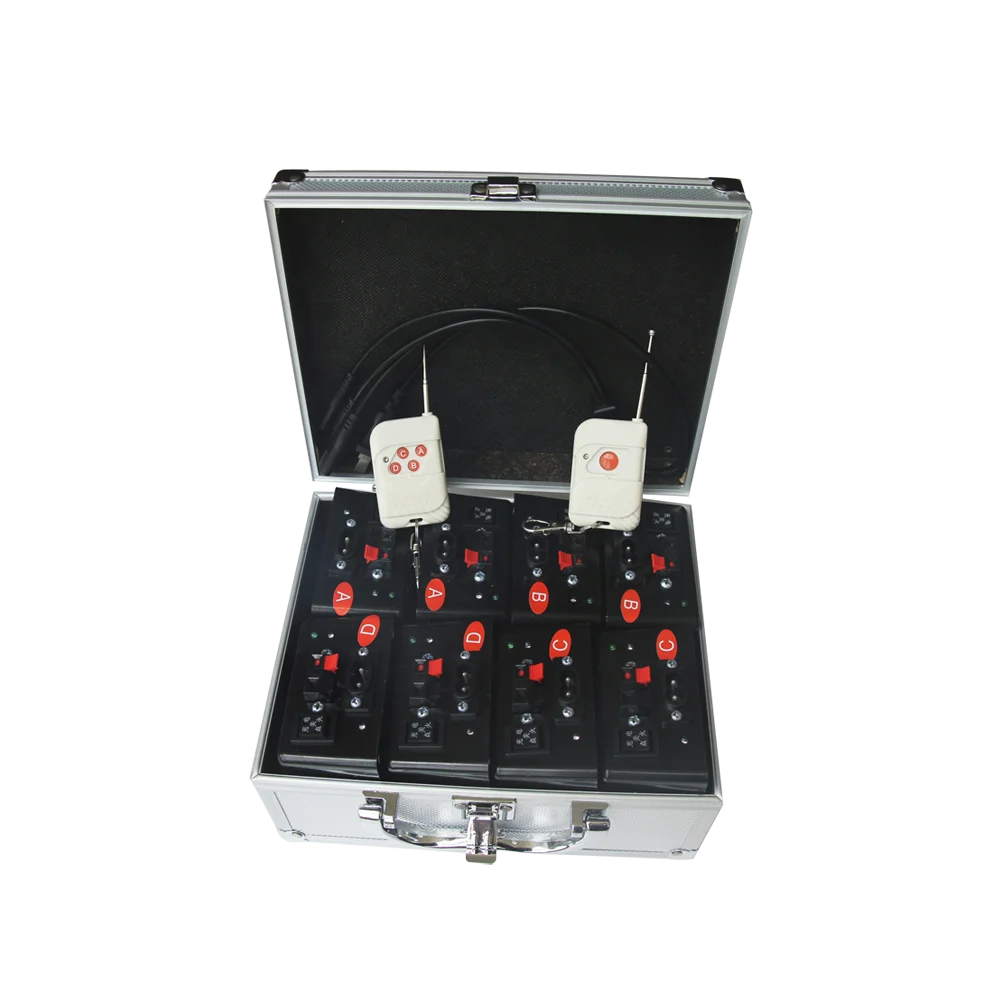 Remote control cold pyro stage fountain cold fire fireworks firing systems for wedding decoration