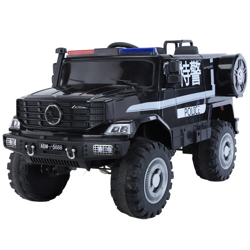 RHS-CAR6 Kids battery operated ride on toy police car with remote control Fire Engine electric car outdoors