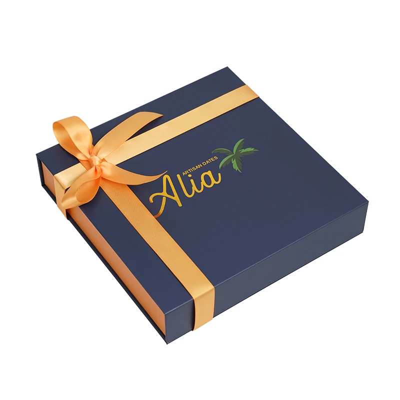 Wholesale Custom Printed Food Paper box Grade Rigid Cardboard Candy Chocolate Baklava Box