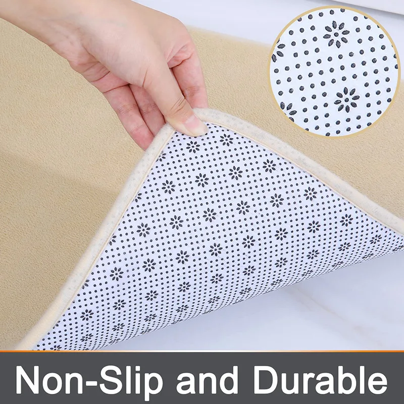 Super Soft Comfort Flannel Bathroom Absorbent Mat Set Machine Washable non-slip Memory Foam Bath Mat memory foam floor mat