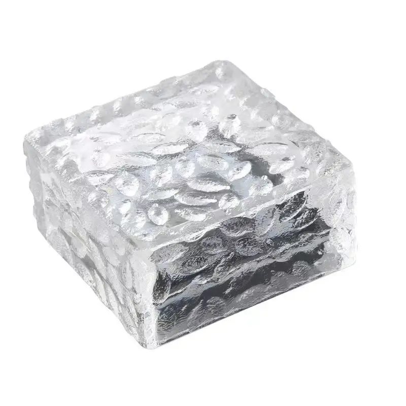 Водонепроницаемый матовый стеклянный ландшафтный сад светодиодный ледяной Кирпичный Свет Солнечный кубик льда
