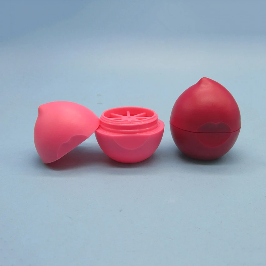 teal empty lip gloss tube eos lip balm cosmetic containers ball plastic 5g Mini Lip Balm Tube Container