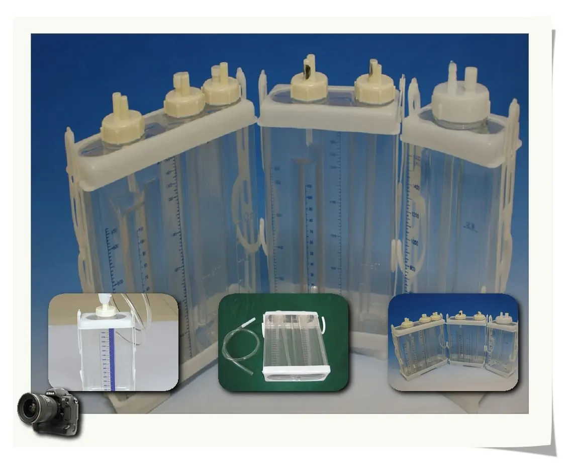 
Disposable Thoracic Chest Drainage Bottle with one / two / three Chamber 