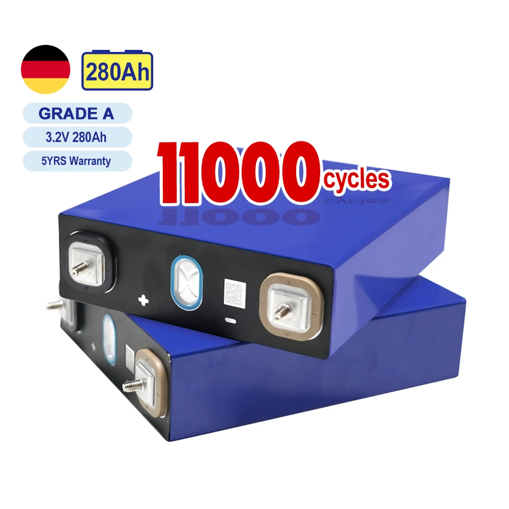 Ukraine Poland Eu Stock 3.2V 100Ah 200Ah 320Ah 280Ah Lifepo4 Battery Lithium Ion Cell For Home Energy Storage System Battery