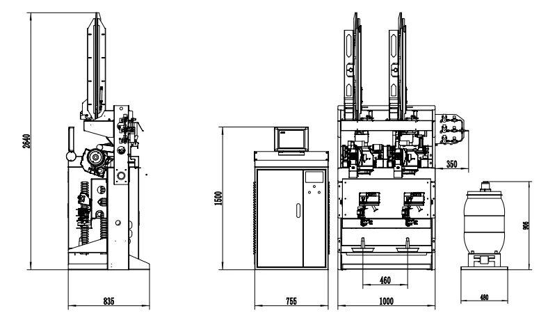 KC522D Automatic electric winder machine sewing threads winding machines for yarn