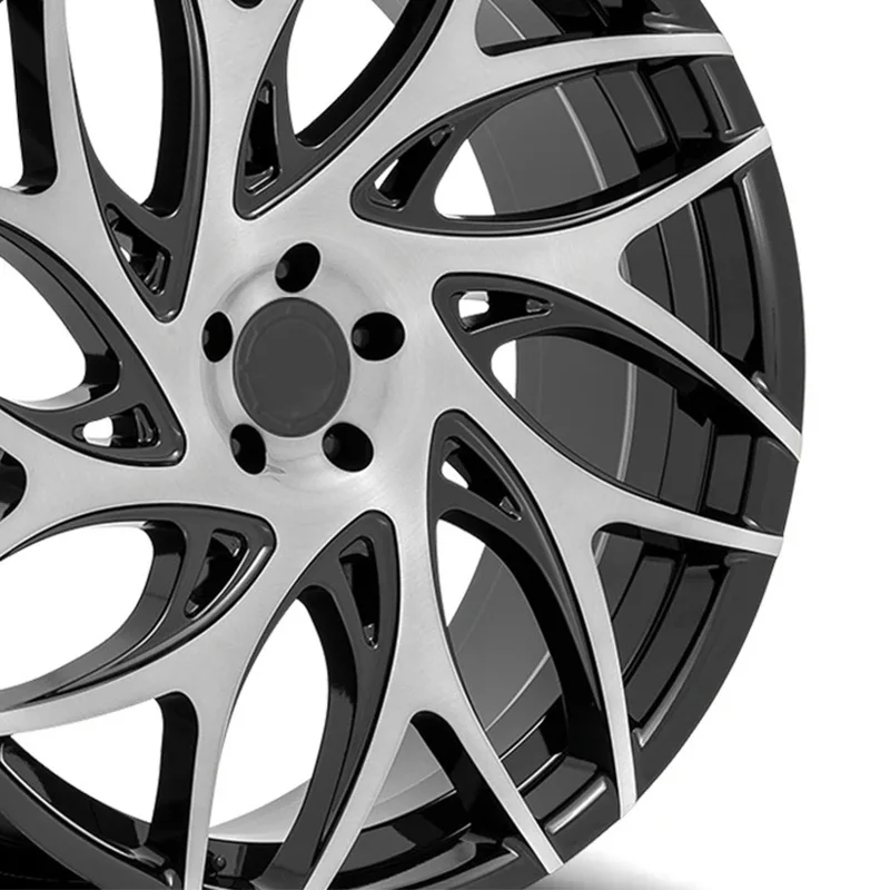Forged Wheels 17 18 19 20 21 22 23 24 Inch Black Brushed Polished Concave Spokes Alloy Wheel Suitable For Passenger Car Wheels