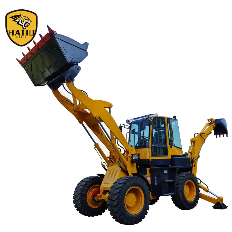 Factory Direct Hydraulic 4WD Backhoe loader WZ40-30 With Breaker