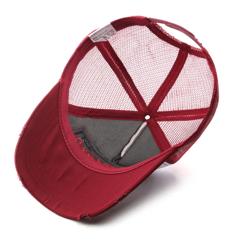 Trucker Hat Summer Mesh Cap with Adjustable Snapback Strap