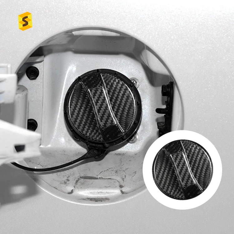 Shasha Carbon Fiber Car Inner Gas Fuel Tank Cover For Kia K2 K3 K5 KX7 Carbon Car Accessories