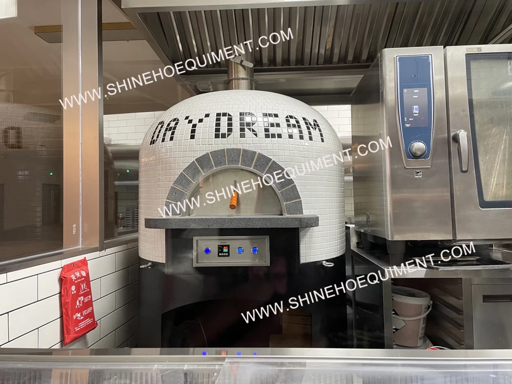 Shineho  burner gas and wood fired customized Efficient commercial outdoor Rapid-Heat pizza oven