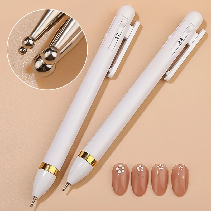 Wholesale nail Head Pen 4-in-1 Point Drill Pen 2024 new point pen painted flower nail salon special tools